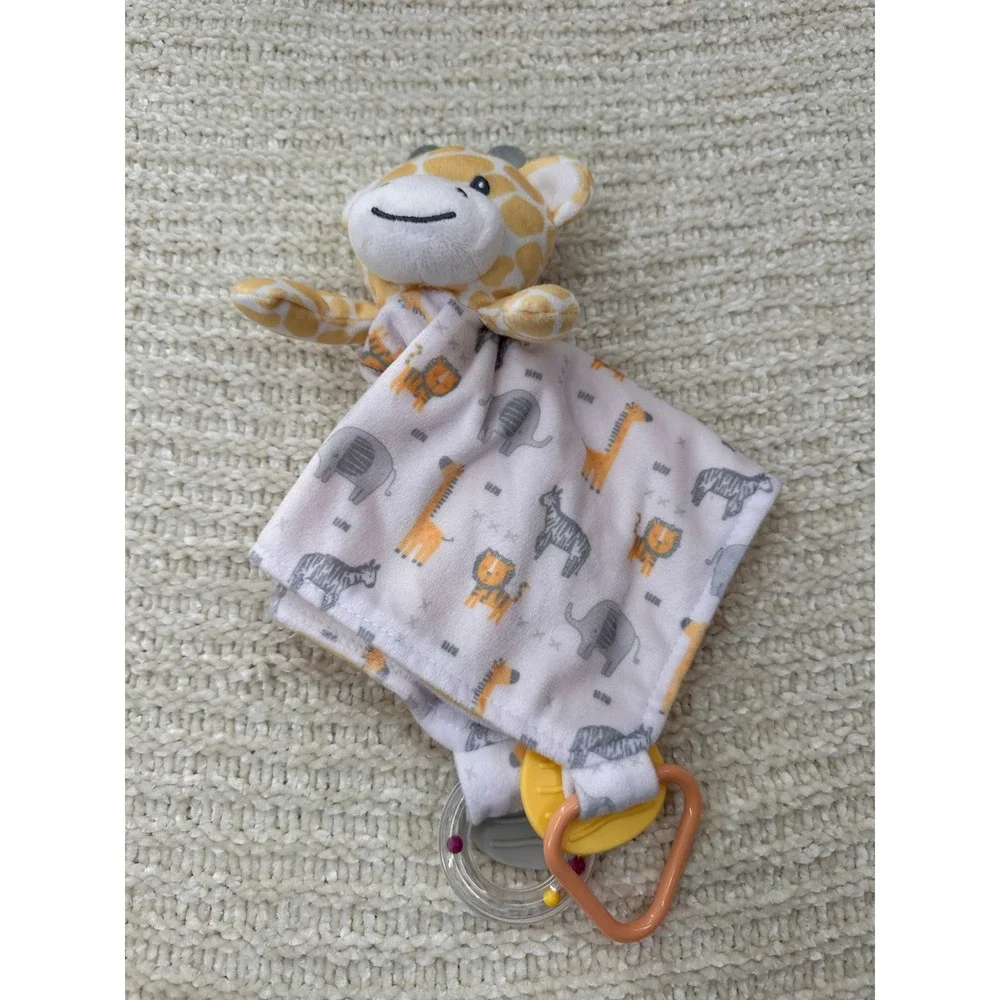 Modern Baby Giraffe Lovey‎ Security Blanket Safari Plush Stuffed Animal Kids Toy